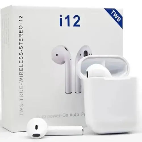 TWS I12 & i7s Airpods_ with Super Sound & High Quality Touch Sensors True Stereo Headphones with Built in Mic 10m Transmission